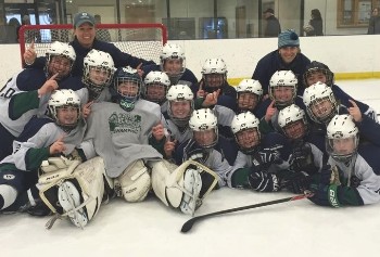 Williston, 2-0 winners over BB&N, celebrates after winning the Winchendon Invitational on Sun. Jan. 3rd.