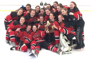 Rivers players celebrate their DII Championship.