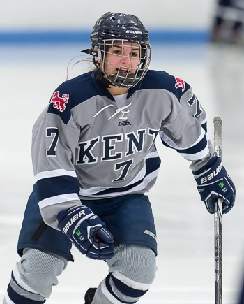 Kent Soph. F Tina Paolillo scored Kent's lone goal in Saturday's 2-1 semifinal loss at Nobles.