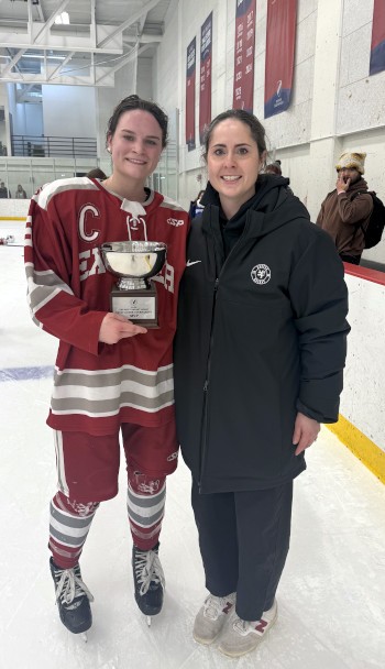 Exeter senior forward Maria Grey was named MVP of the Large School Tournament. Grey, a Wisconsin native who'll continue her playing career at Vermont,