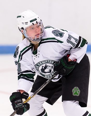 New Hampton senior F Savannah Norcross, a BC recruit, in a photo from her sophomore year.