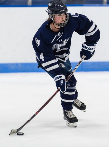 Nobles senior forward -- and Harvard recruit -- Katie Tresca in recent action.