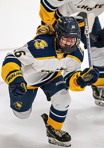 Choate's Caroline Holm broke a 1-1 tie with around two minutes left to lift the Wild Boars to a 2-1 road win at Andover.