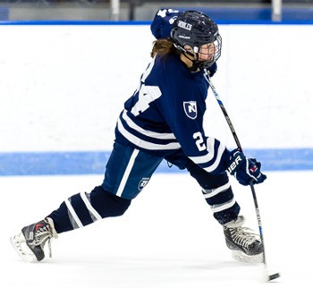 Nobles freshman Cassidy Piersiak in action at the Harrington Tournament Saturday.