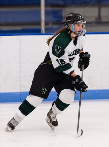 Brooks sophomore F Julia Nearis in action against Nobles.