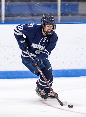 Nobles soph Katie Pyne had a goal and an assist in Nobles' 5-0 home win over St. George's Wed. Jan. 30th.